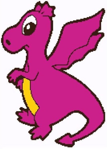 Megenta The Dragon clipart #11, Download drawings