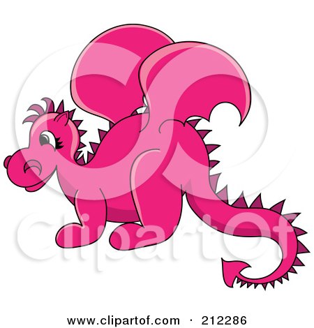 Megenta The Dragon clipart #14, Download drawings