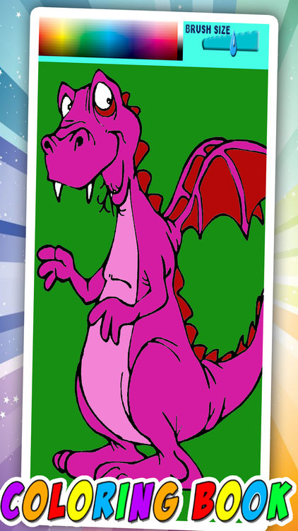 Megenta The Dragon coloring #19, Download drawings