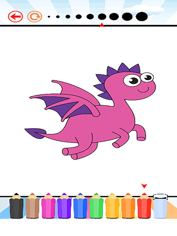 Megenta The Dragon coloring #3, Download drawings