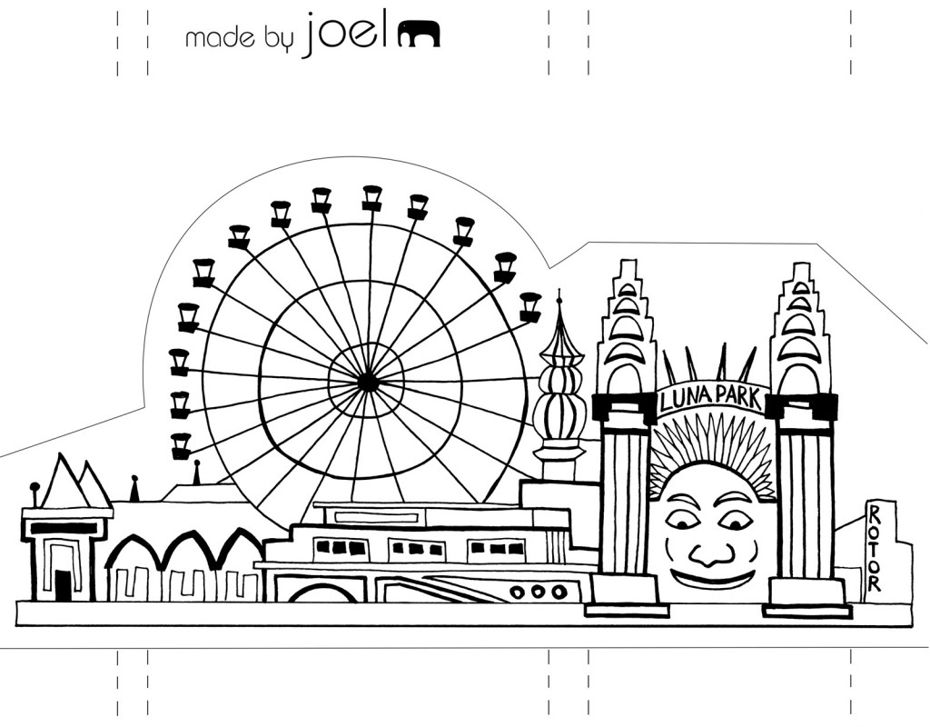 Melbourne coloring #15, Download drawings