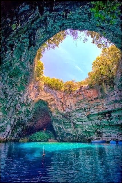 Melissani Cave coloring #20, Download drawings