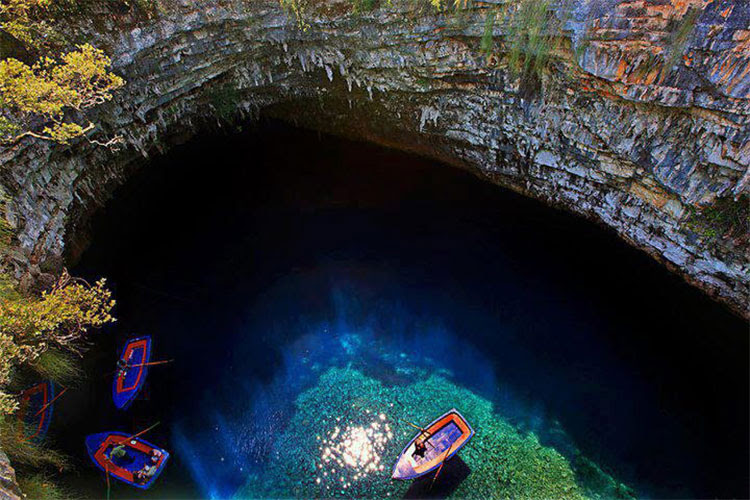 Melissani Cave coloring #13, Download drawings