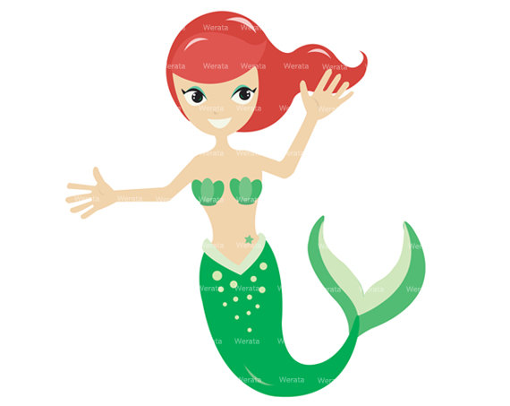 Mermaid clipart #12, Download drawings