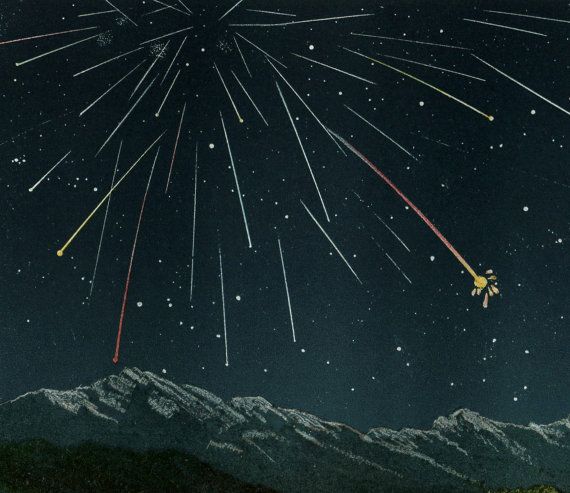 Meteor Shower coloring #5, Download drawings