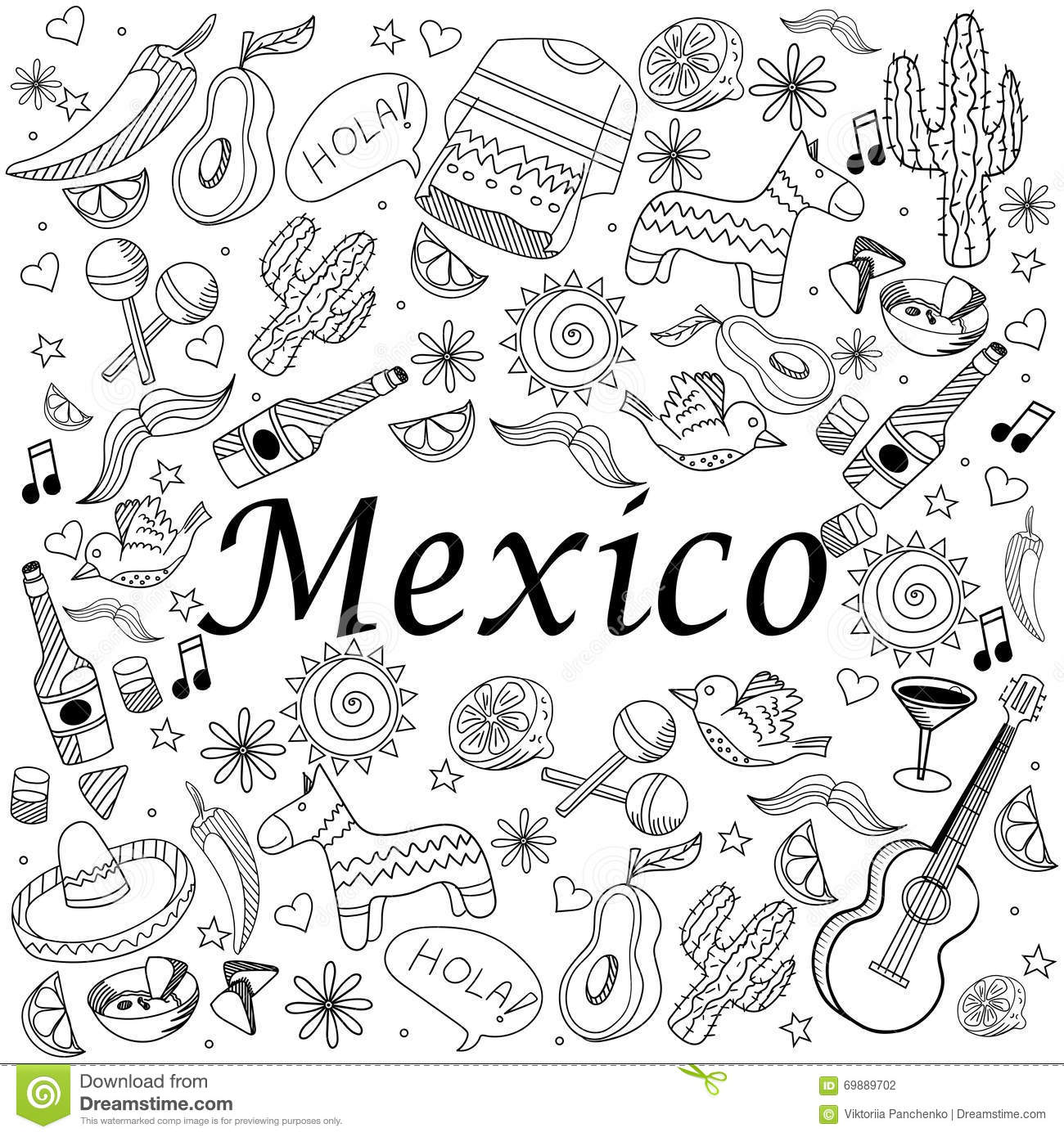 Mexico coloring #12, Download drawings