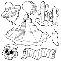 Mexico coloring #20, Download drawings