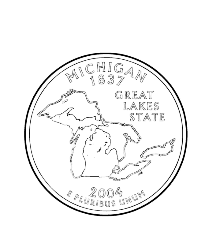 Michigan coloring #10, Download drawings