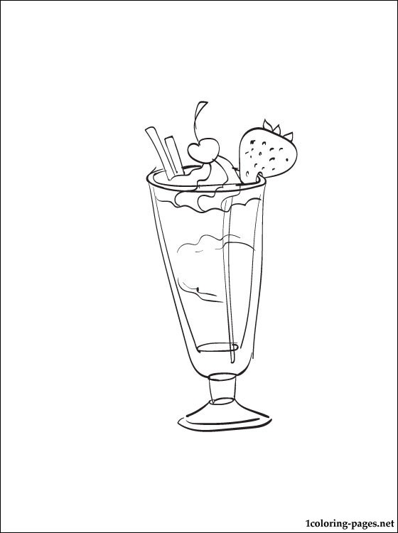Milkshake coloring #18, Download drawings