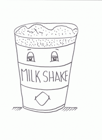 Milkshake coloring #17, Download drawings