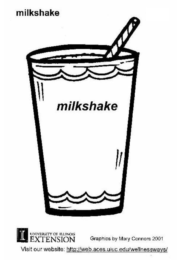 Milkshake coloring #20, Download drawings