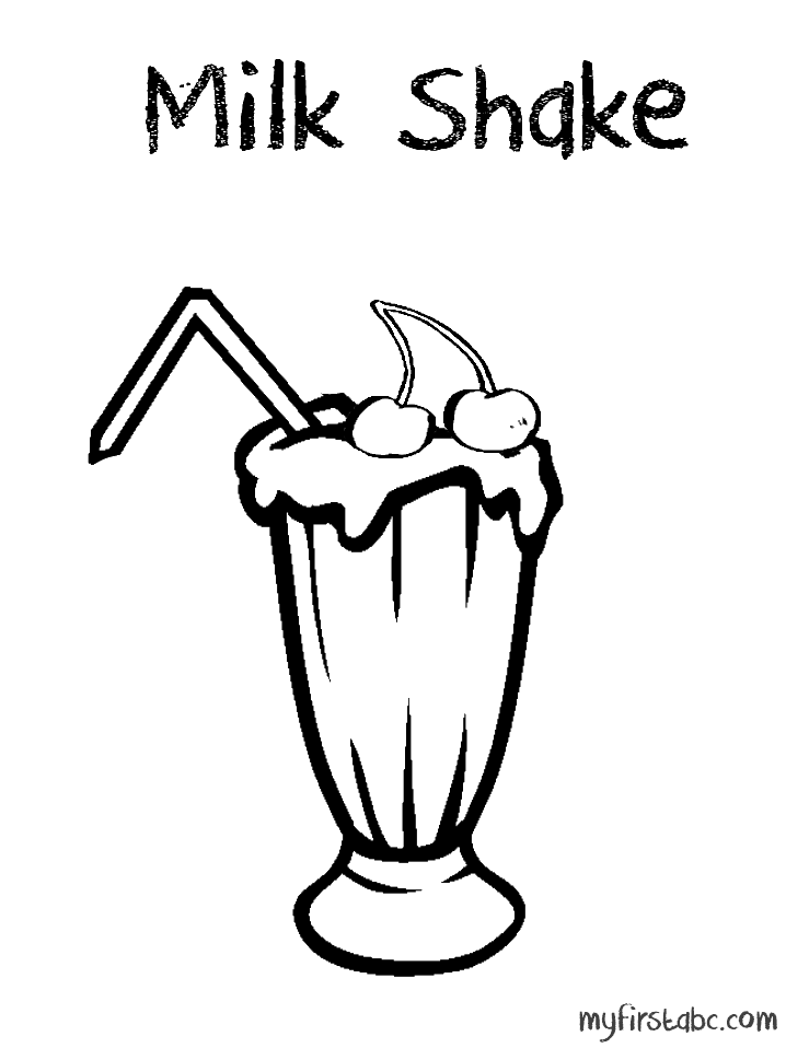 Milkshake coloring #5, Download drawings