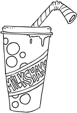 Milkshake coloring #13, Download drawings