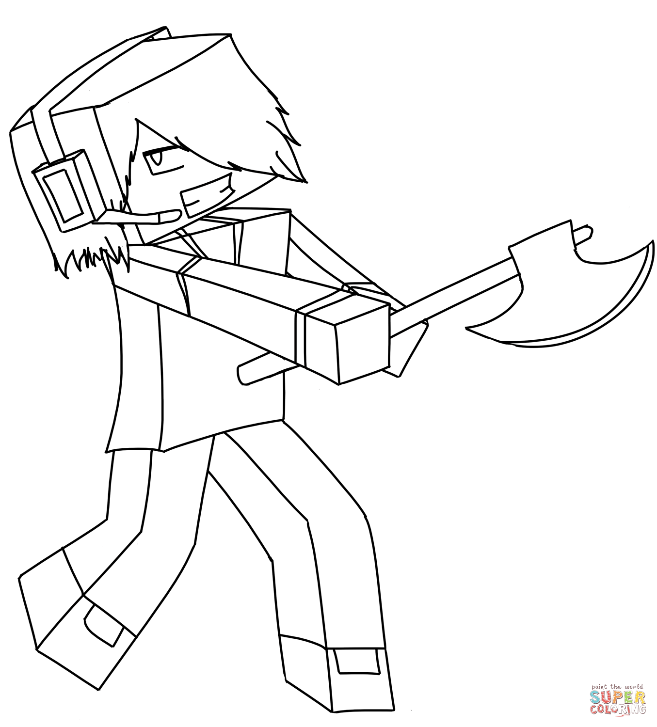 Minecraft coloring #13, Download drawings