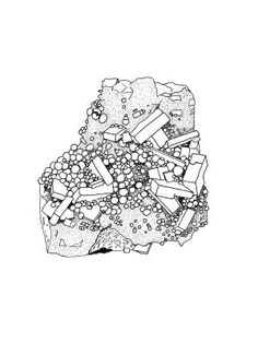Mineral coloring #13, Download drawings