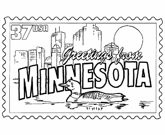 Minnesota coloring #19, Download drawings
