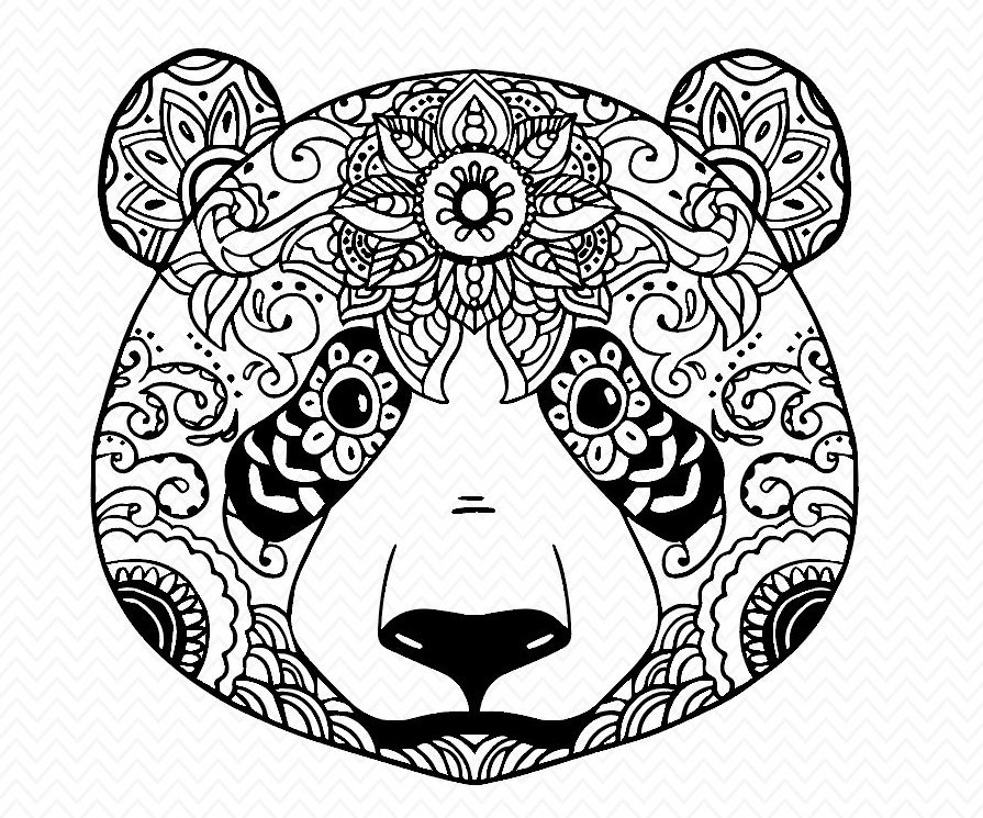 Panda svg #7, Download drawings