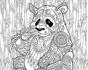 Minor Panda coloring #7, Download drawings