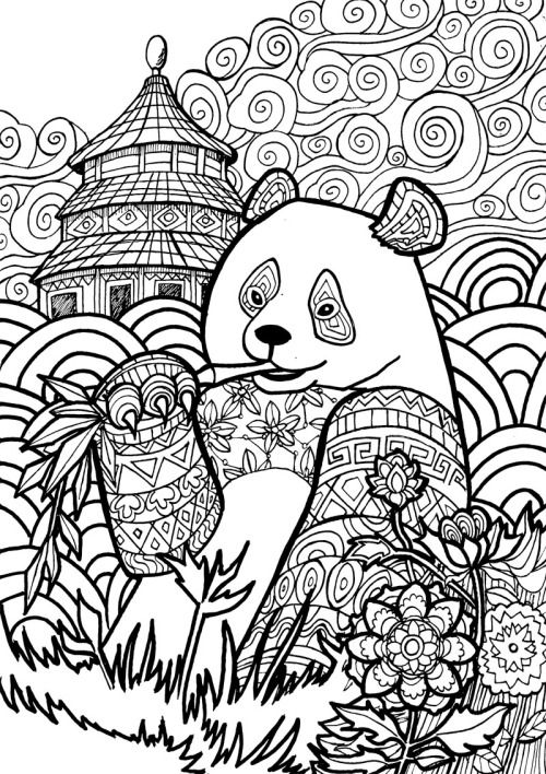 Minor Panda coloring #20, Download drawings