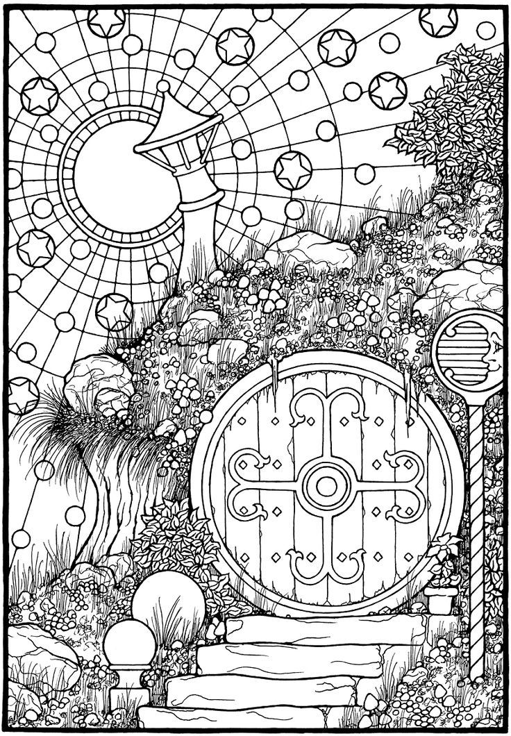 Keyhole Arch coloring #12, Download drawings