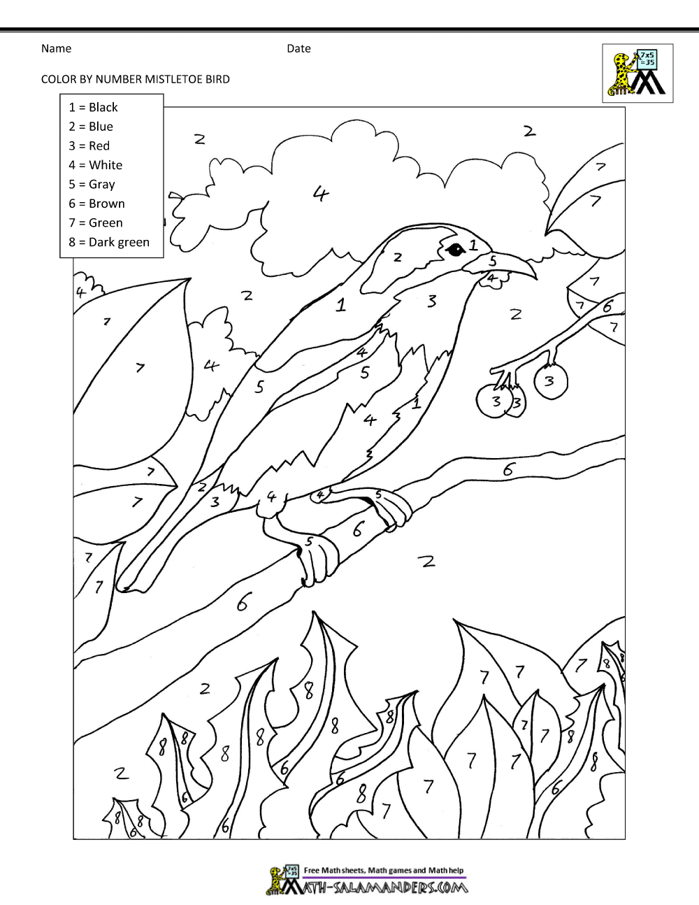 Mistletoe Bird coloring #18, Download drawings