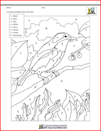 Mistletoe Bird coloring #20, Download drawings