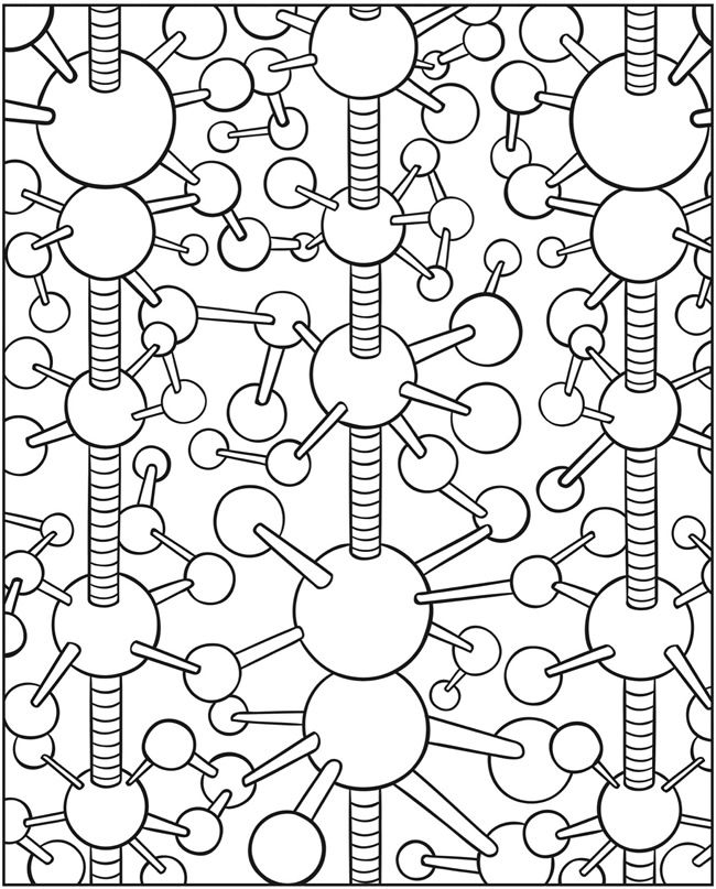 Molecule coloring #19, Download drawings