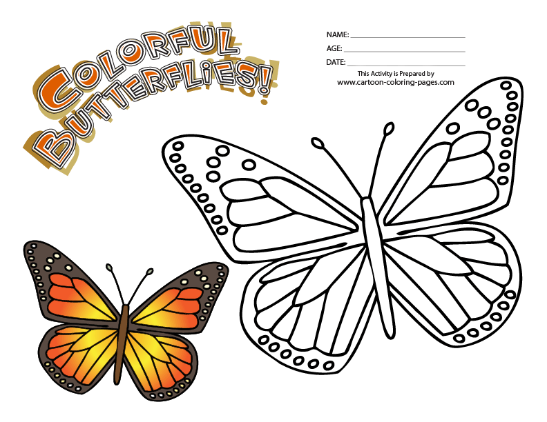 Monarch Butterfly coloring #12, Download drawings