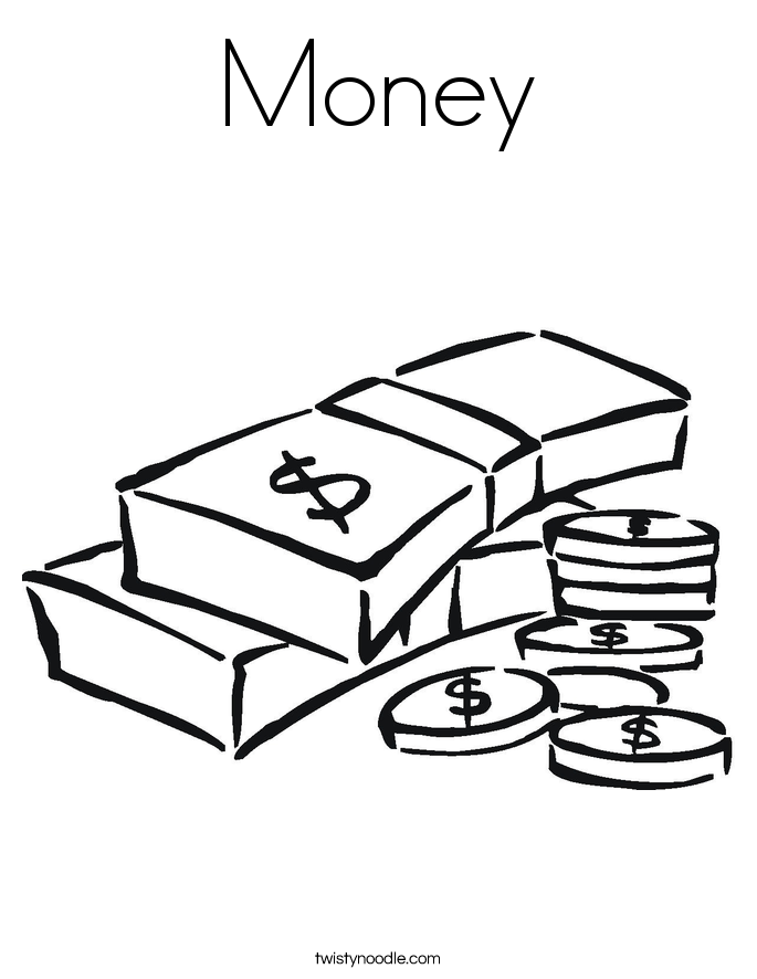 Money coloring #20, Download drawings