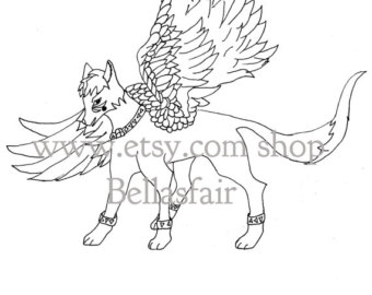 Mongolian Wolf coloring #5, Download drawings