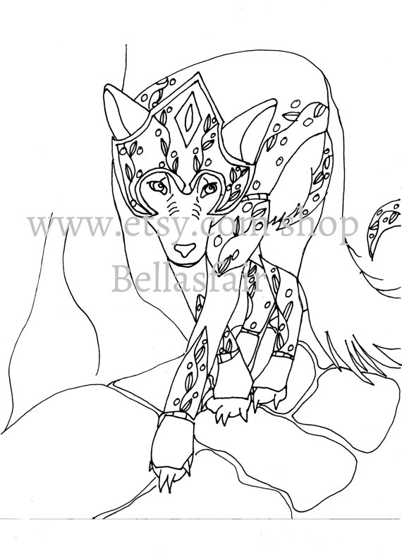 Mongolian Wolf coloring #12, Download drawings