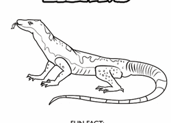 Monitor Lizard coloring #16, Download drawings
