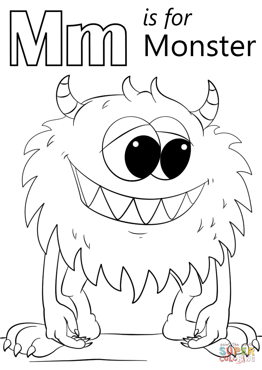 Monster coloring #14, Download drawings