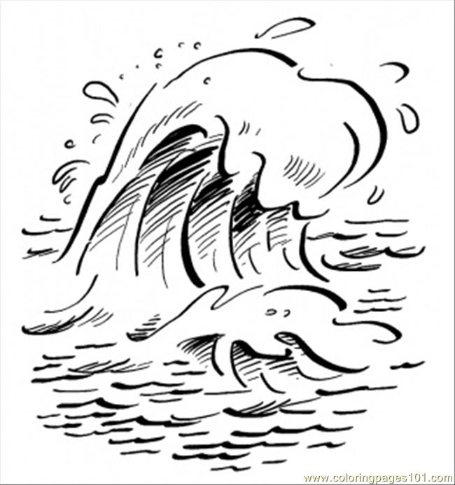 Monster Waves coloring #15, Download drawings