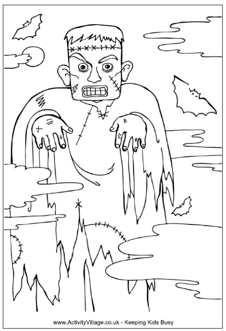 Monsters  Bed Head coloring #12, Download drawings