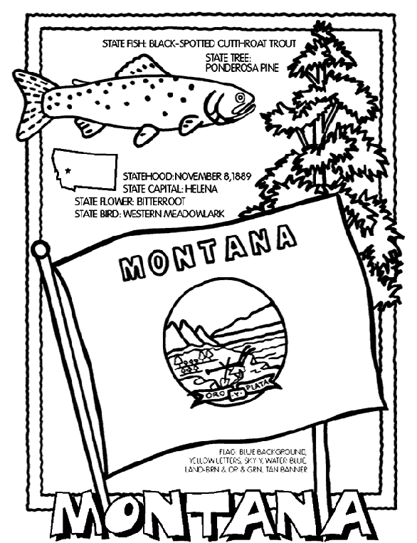 Montana coloring #17, Download drawings