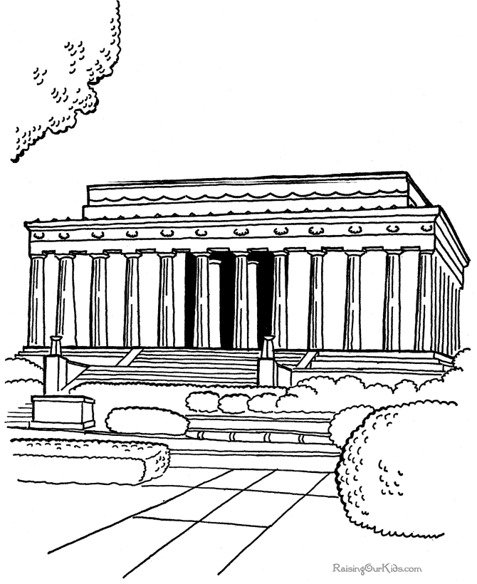 Monument coloring #1, Download drawings