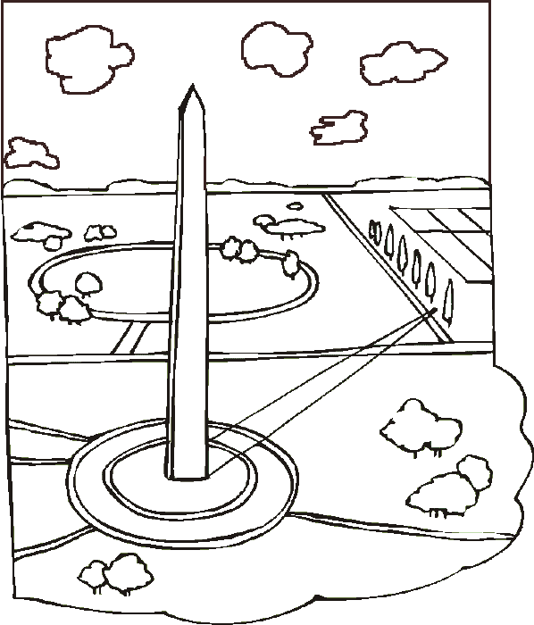 Monument coloring #6, Download drawings