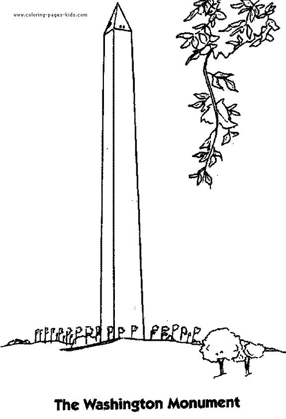 Monument coloring #2, Download drawings