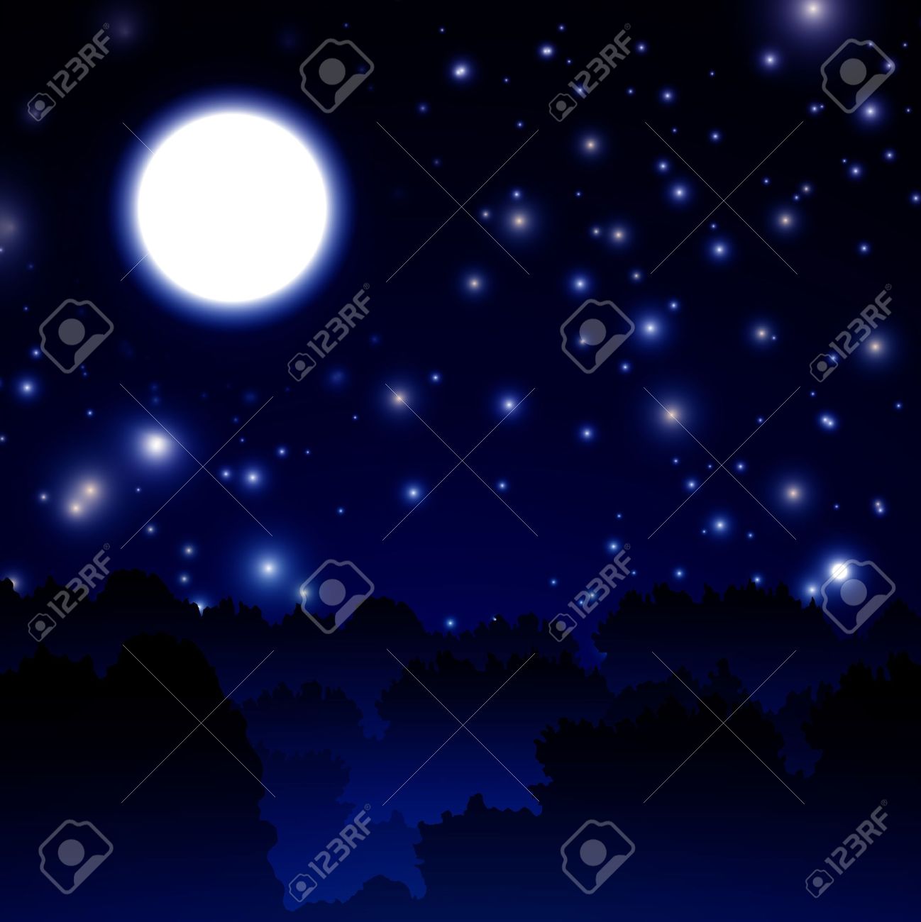 Moonlight clipart #4, Download drawings