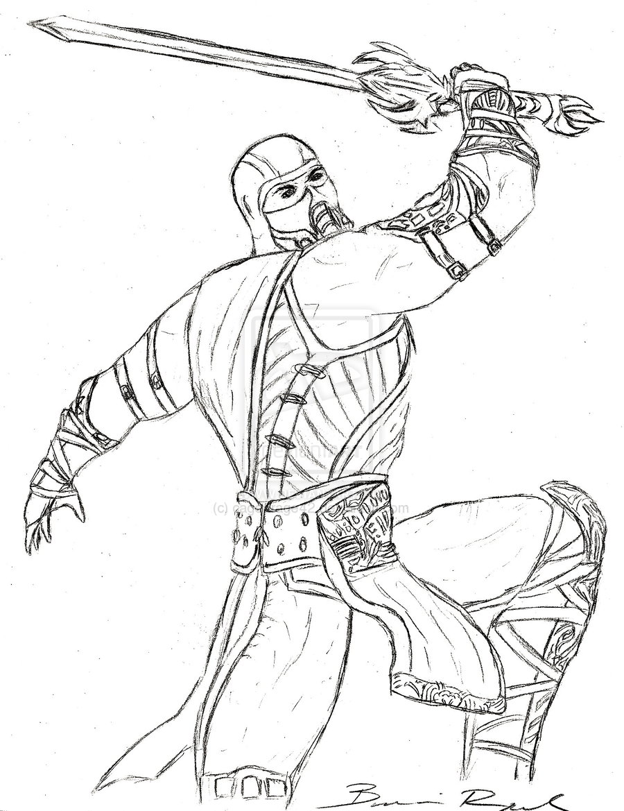 Mortal Kombat coloring #10, Download drawings