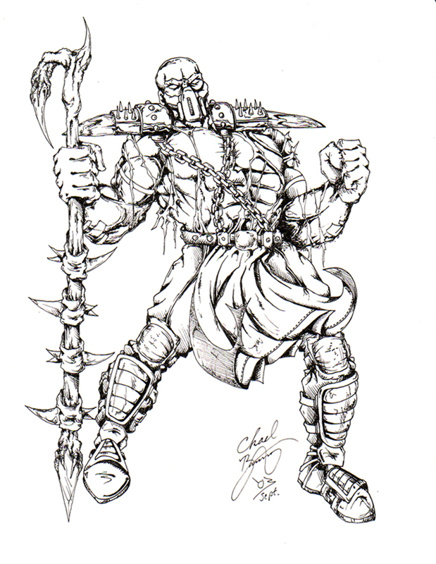 Mortal Kombat coloring #7, Download drawings