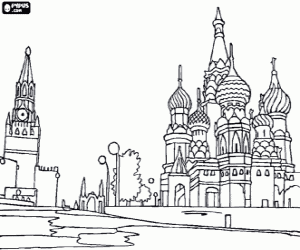 Moscow coloring #7, Download drawings