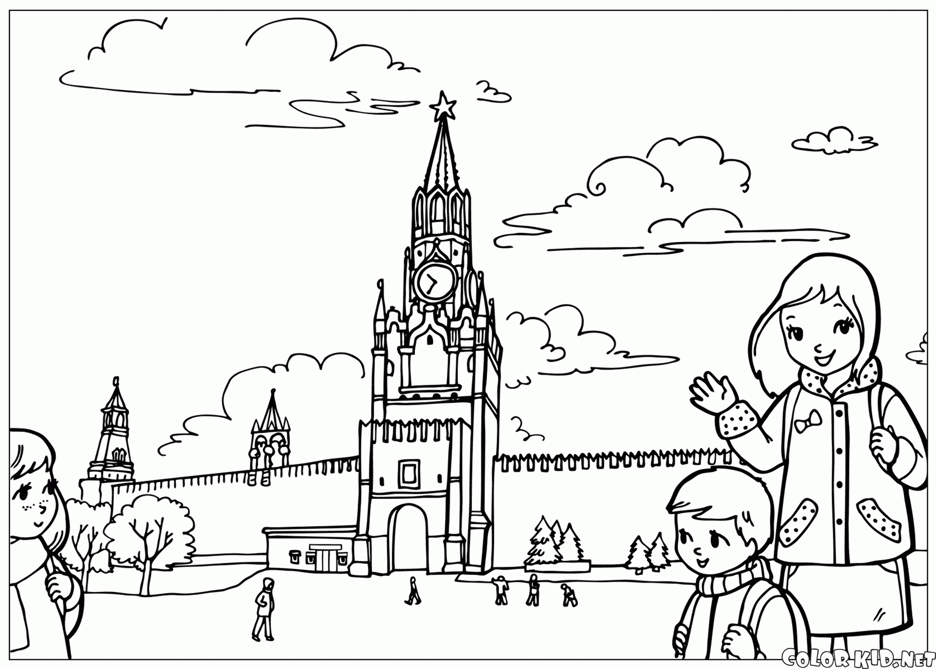 Moscow coloring #15, Download drawings