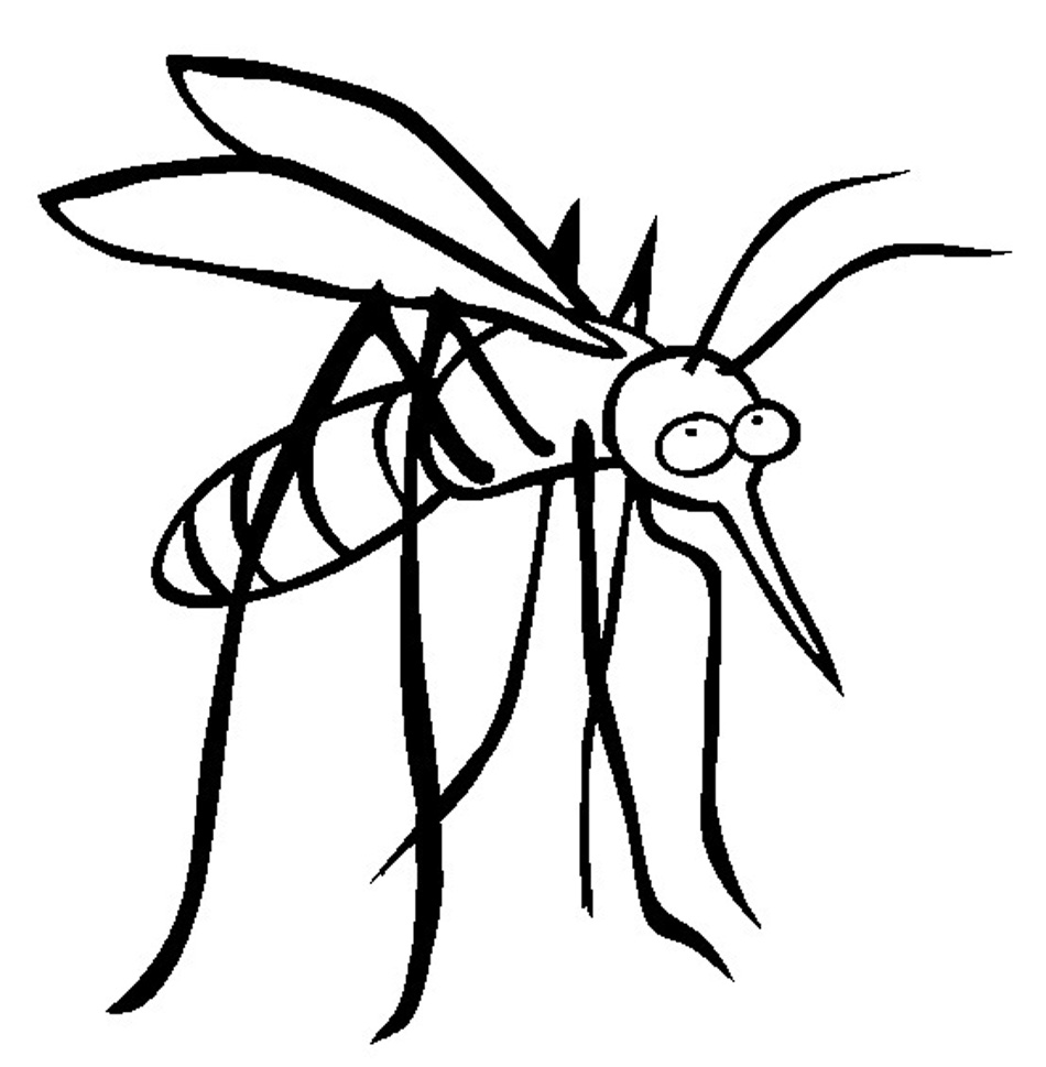 Mosquito coloring #16, Download drawings