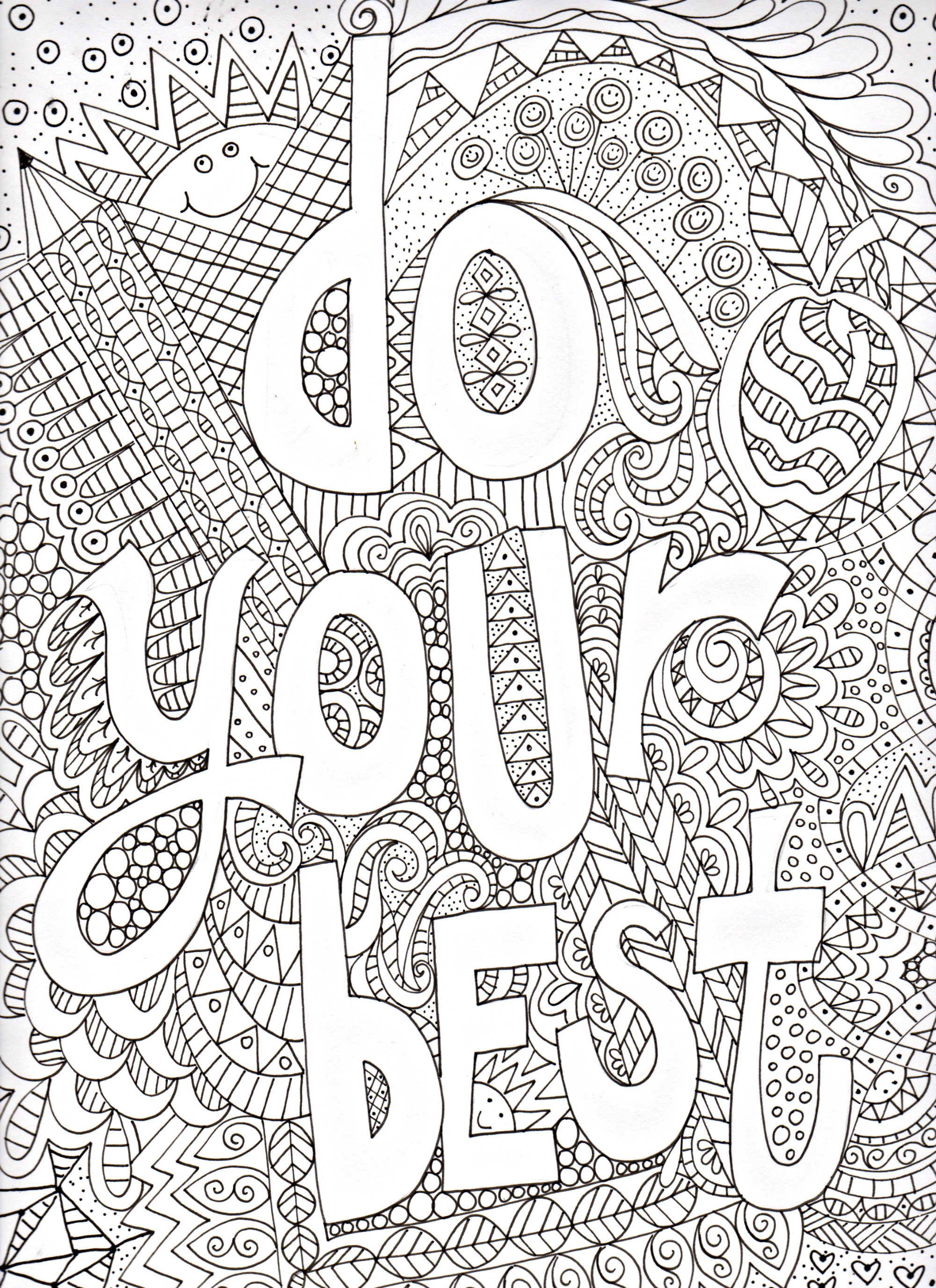 Motivational coloring #17, Download drawings