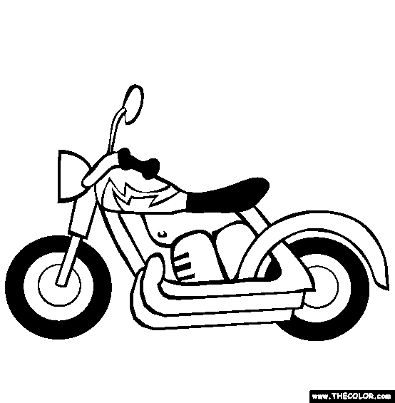 Motorcycle coloring #14, Download drawings