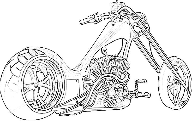 Motor coloring #5, Download drawings