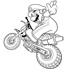 Motorcycle coloring #1, Download drawings