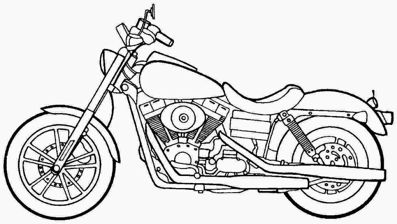 Motorcycle coloring #8, Download drawings